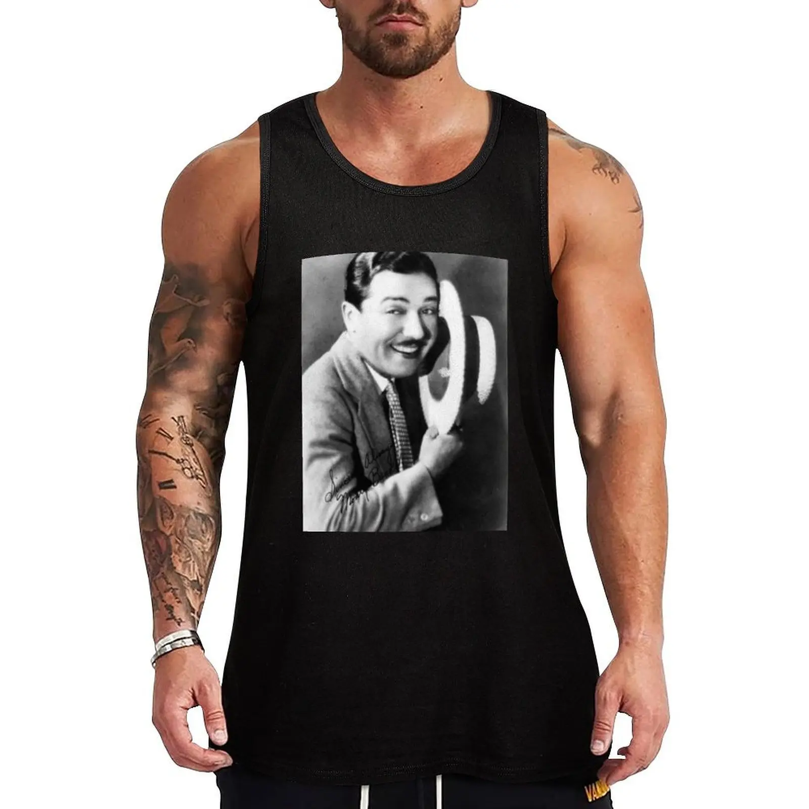 

Montague (Monty) Banks Tank Top male top Men's sleeveless gym shirts gym clothes man fitness