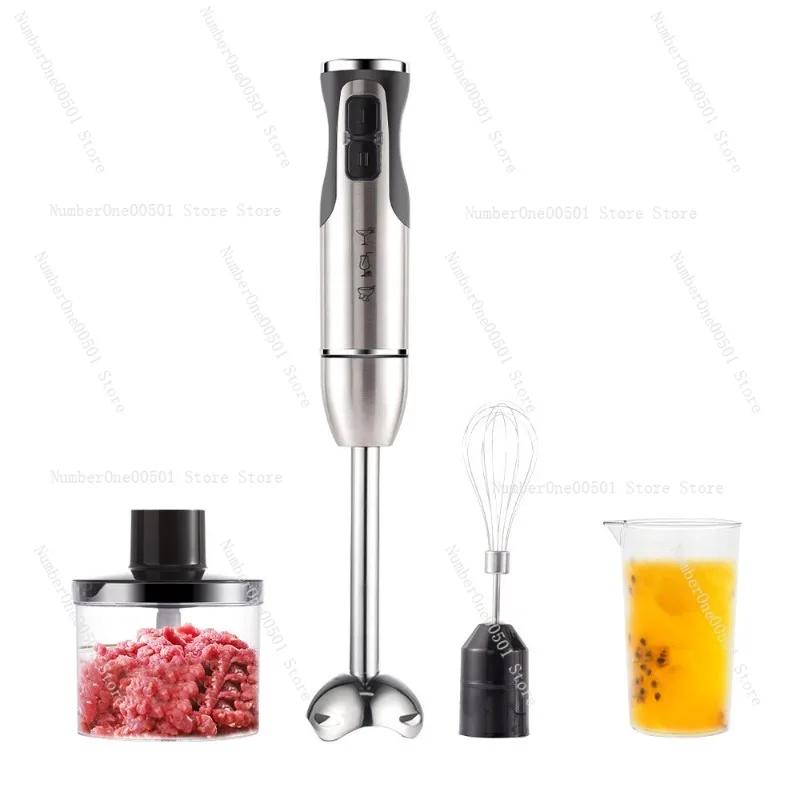 

European Multifunctional Household Handheld Cooking Stick Supplementary Food Electric Stainless Steel Egg Beater Meat