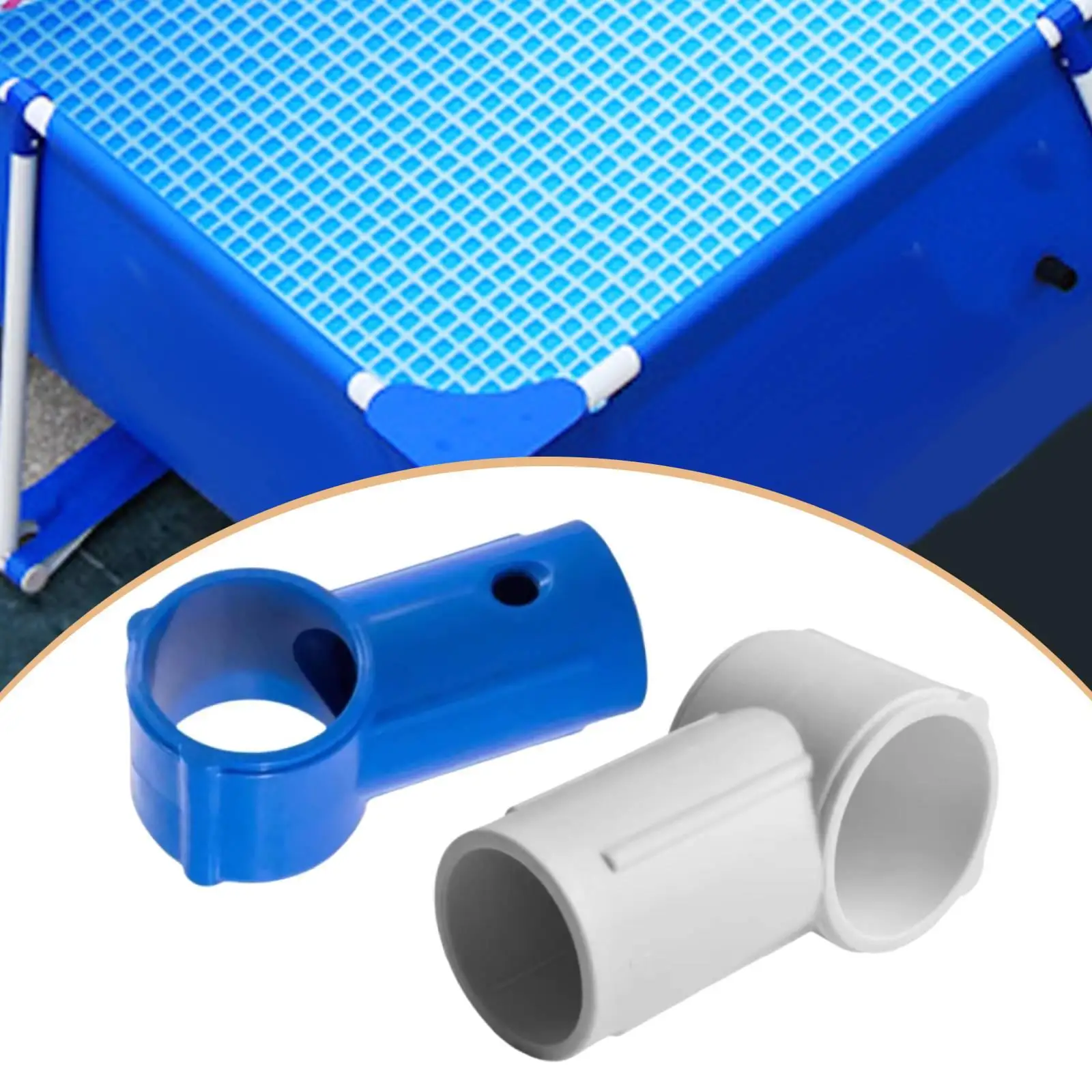 Pool Joint Sturdy I Shaped Connector Plastic Replacement Accessory for Removable Pool Circulation Repair