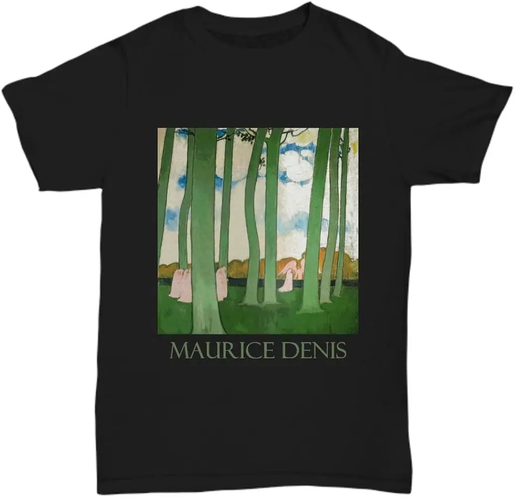 Landscape with Green Trees by Maurice Denis - Unisex Tee  Cotton Luxury brand vintage oversized