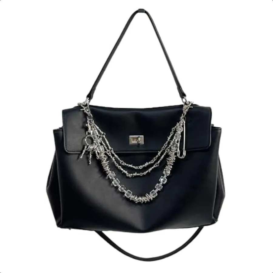 

QTMY Chain Beaded Keychain Bag Charms for Handbag Purse Backpack Accories for Bogg Bag687