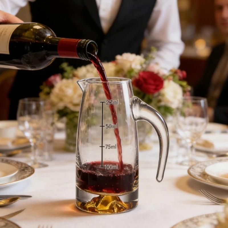 

Графин для вина с ручкой из золотой фольги. Винный горшок в форме золотой горки с ручкой. Горшок Baijiu со шкалой. Аксессуары для дома.