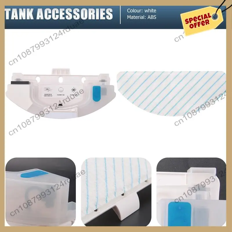 

A75T Water Tank Mopping System With Scrubbing Feature For Deebot T9 Power T9 Max Robot Vacuum Cleaner Parts White