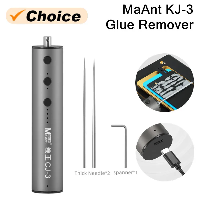 

MaAnt CJ-3 Electric OCA Glue Remover for Mobile Phone Repair Motor Reversal Four-speed Power Adjustment Adhesive Cleaning Tool