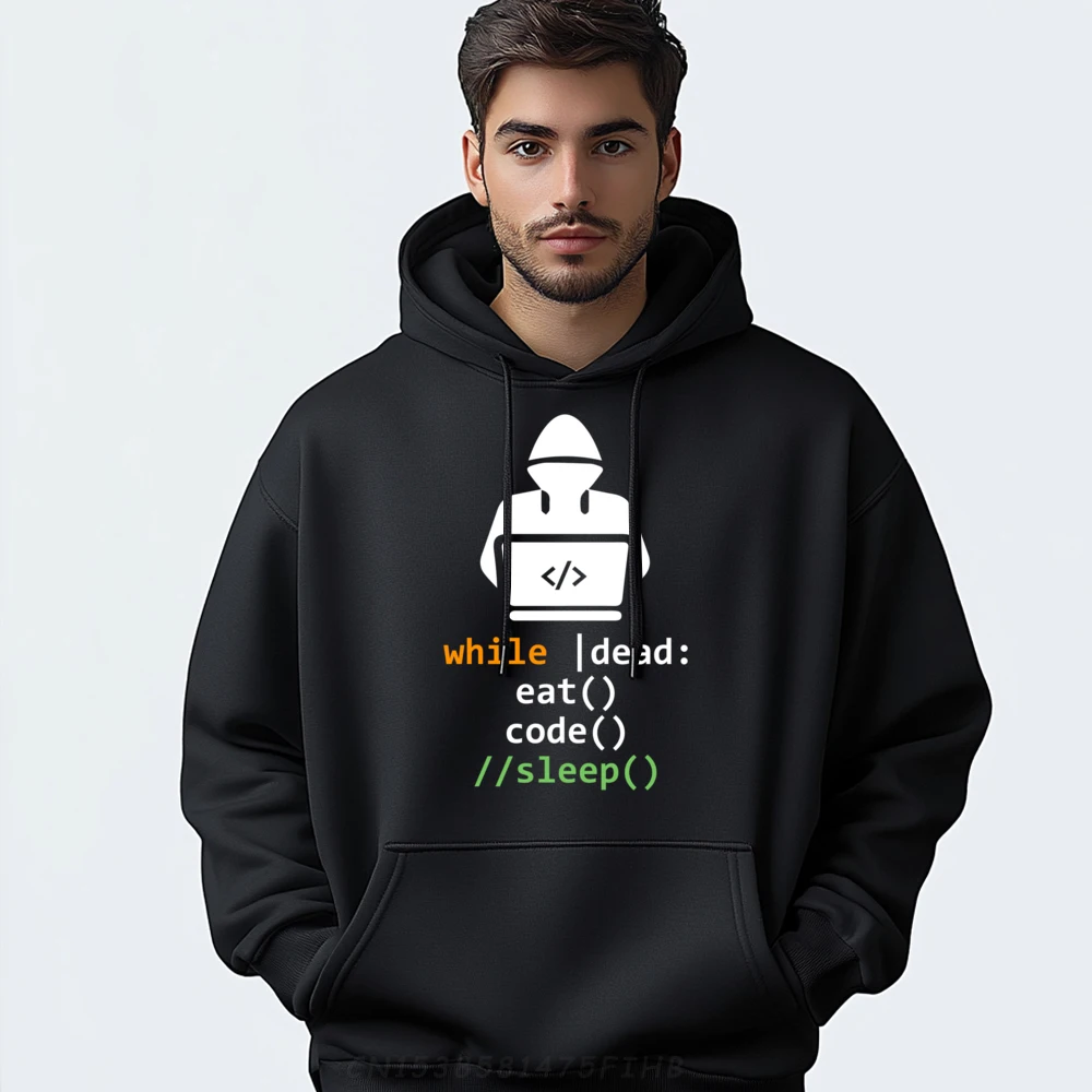 Programmer Code Funny Computer Program Nerd Developer Graphic Pullover Hoodies Polyester Fiber Luxury Sweater Graphic