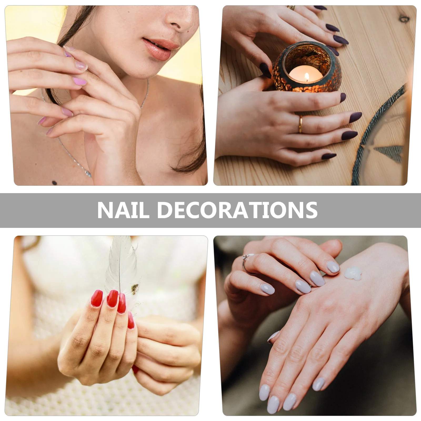 6 szt. Magnetyczne akcesoria do zdobienia paznokci Trwałe dekoracyjne naklejki Unikalny futrzany wygląd Ozdoby do paznokci Naklejki do manicure