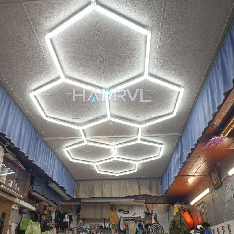 ハニカムライト LED 照明　調光付き m-and-m-kisarazu_g-led6000