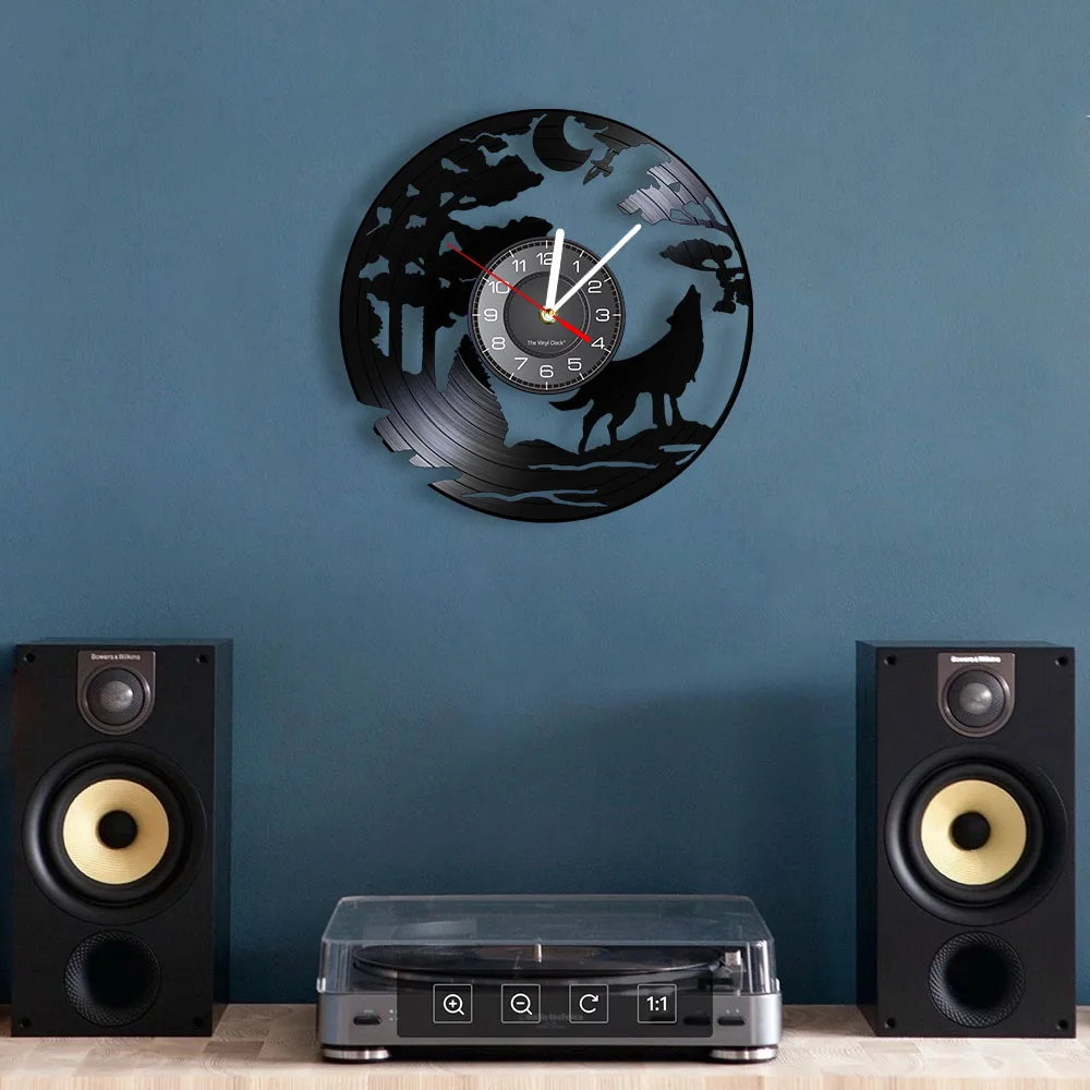 Relojes de pared de lobos grandes - Top Ventas Recomendado