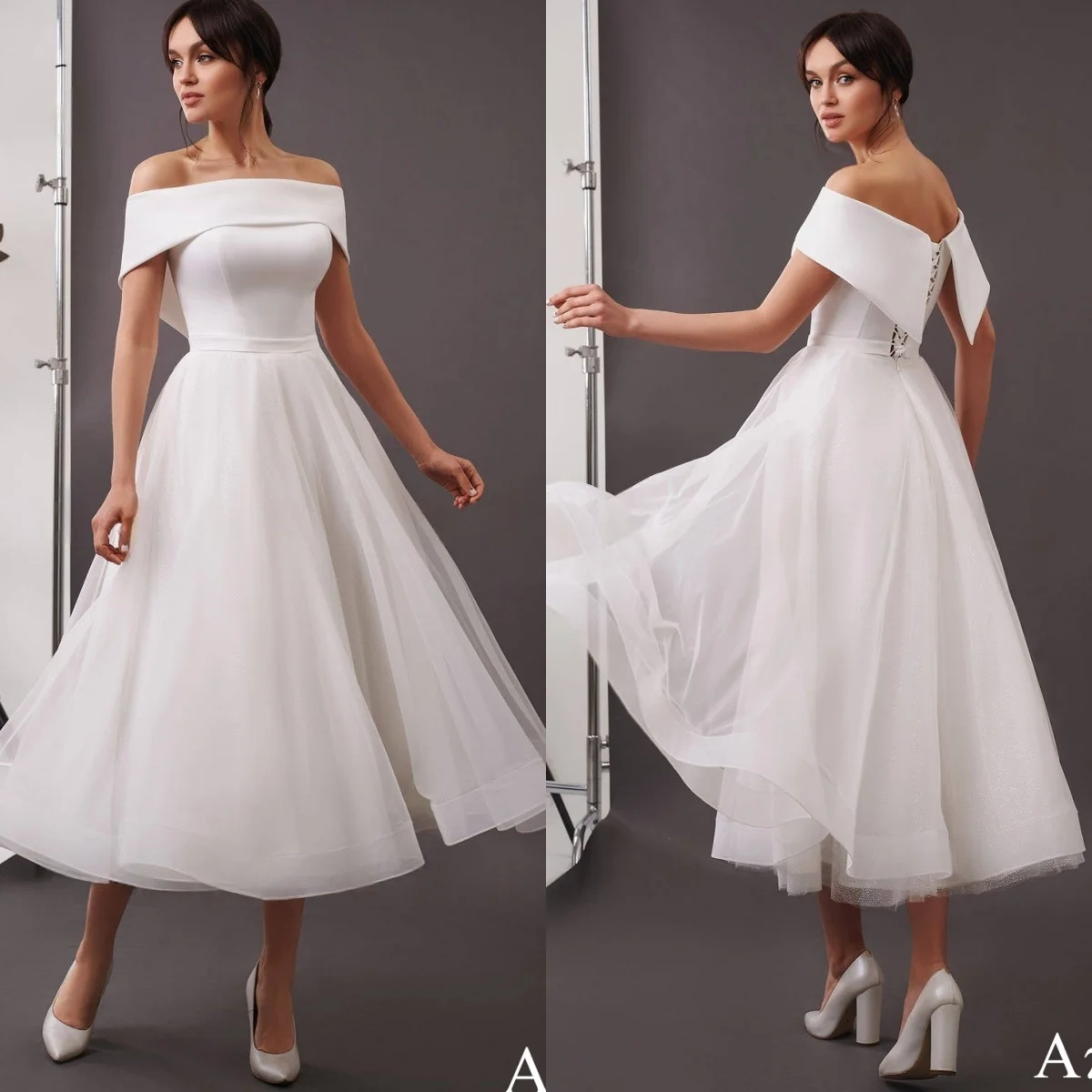 

Customized White Tulle Luxury Wedding Dress ClassicO-Neck Fashion Sleeveless High Quality Bridal Party Temperament Bridal Gowns