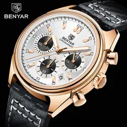 2023 New BENYAR Top Men's Watch Luxury Sports Timing Quartz Watch Gold Fashion Automatic Date Watch Relegio Mangio Mais Vendidos