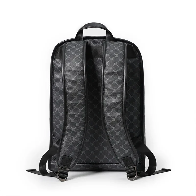 Fashion Backpack Men Luxury Brand Design Men\'s Backpacks Plaid Large-capacity Travel Backpack Male School Book Bag Back Pack