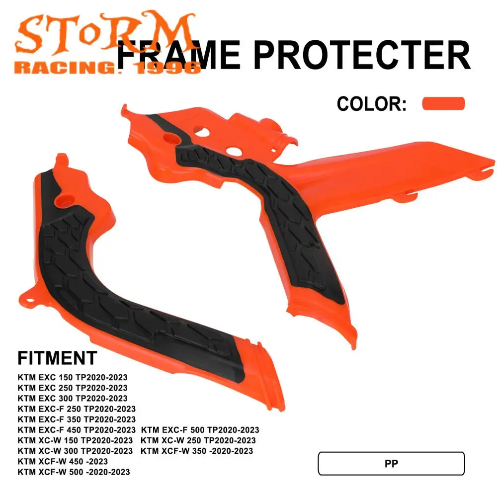 Motorcycle Accessories Plastic Frame Guards Protection For KTM EXC150/250/300 TP EXC-F 250/350/450/500 TP 2020-2023 Dirt Bike