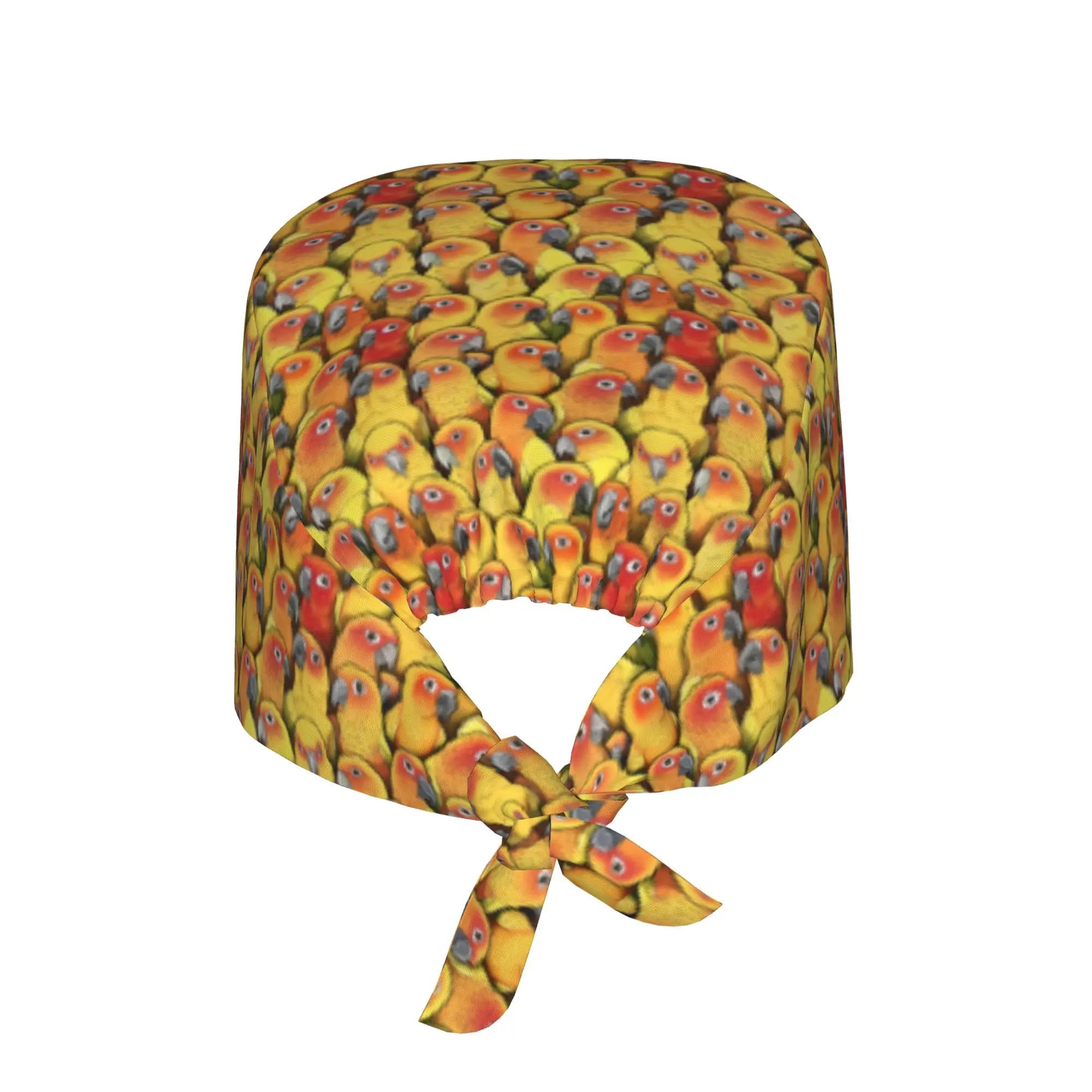 Sun Conures Squad Parrot Birds Working Cap Surgical Hats Women Men  Operating Room Cap Operator Hats Lab Works Hat