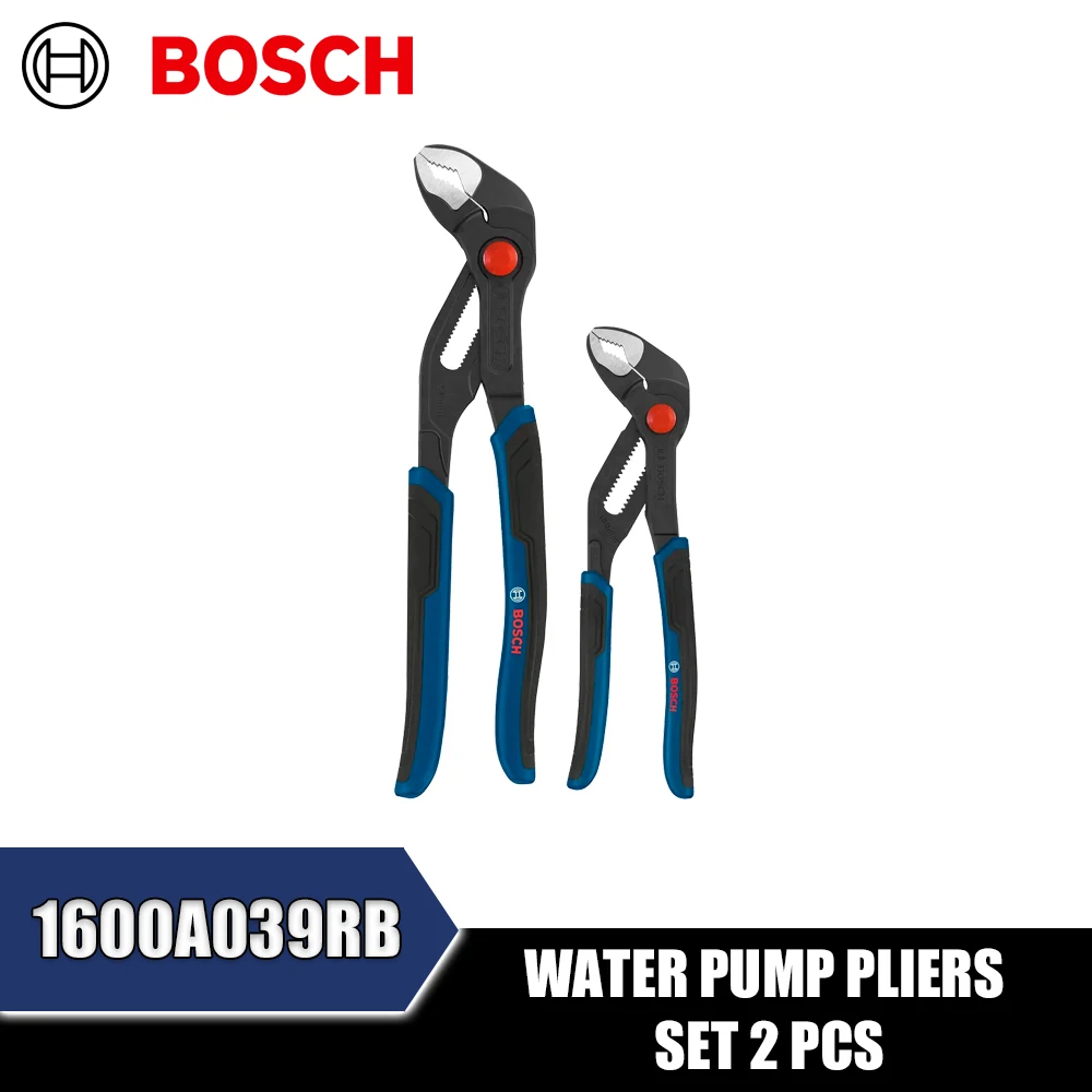 BOSCH 1600A039RB 1600A03DN6 Water Pump Pliers Set 2PCS Hand Tools Pipe Installation Auto Repair