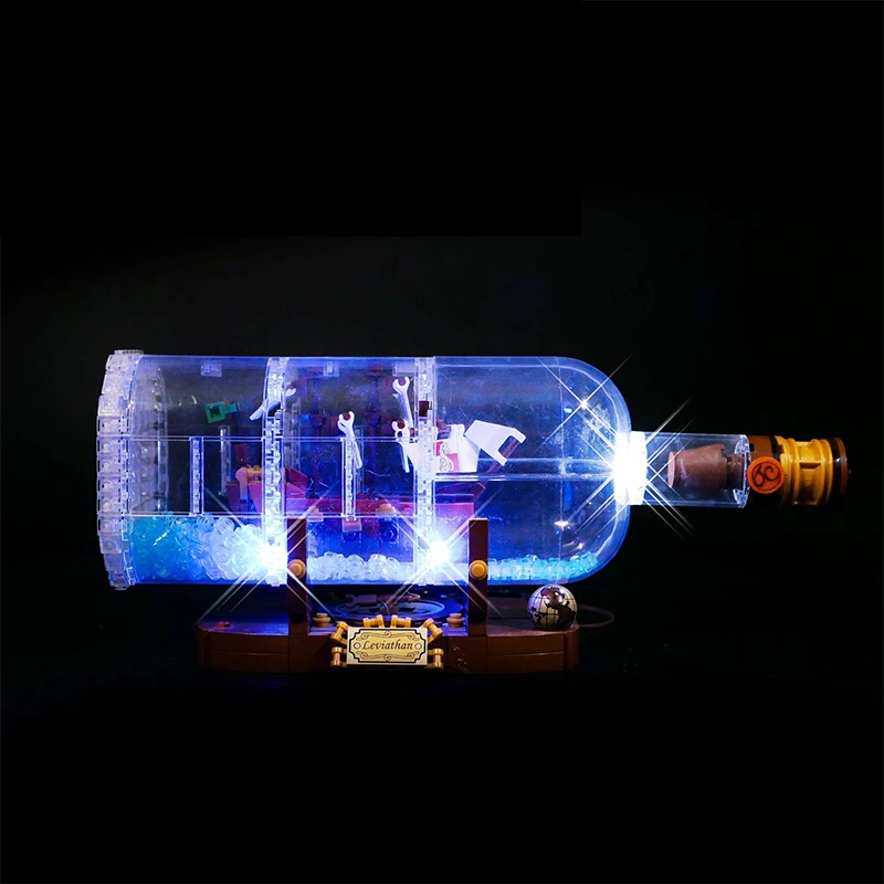 LED Kit For Lego 21313 Ship in a Bottler Building Blocks Accessories Toy Lamp(Only Lighting ,Without Blocks Model)