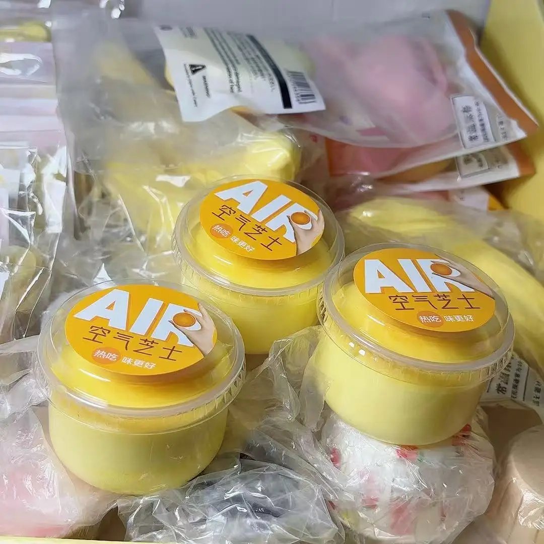 الرطب لينة محاكاة بولي PU جولة الجبن الغذاء انتعاش بطيء قرصة اللعب لطيف اسفنجي كعكة ضغط تململ الضغط لعبة هدية #3