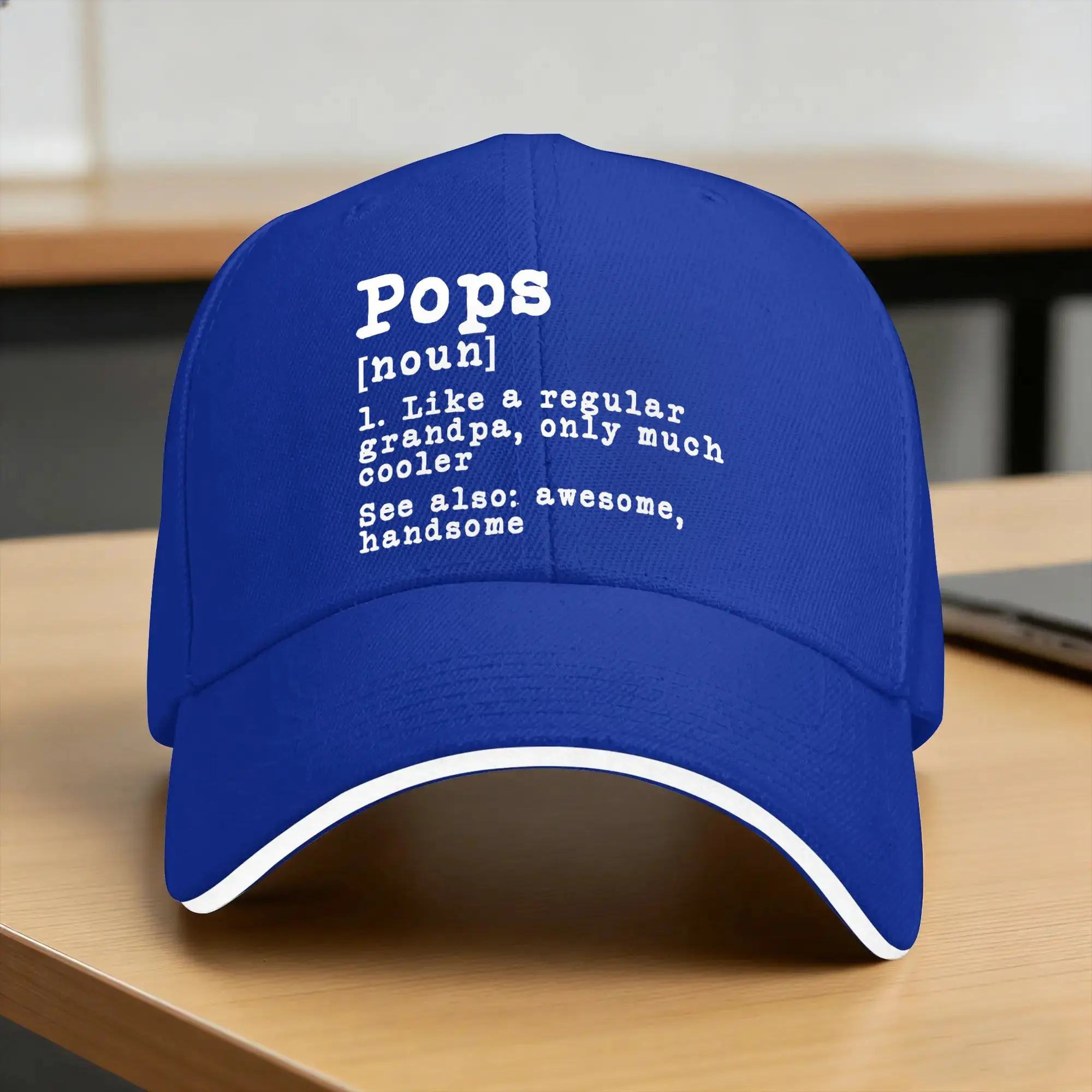 Pop Definition For Grandfather  Baseball Cap  Running Hippie Hip Hop Hats Couple Women y2k Cool Custom DIY Snapback Cap