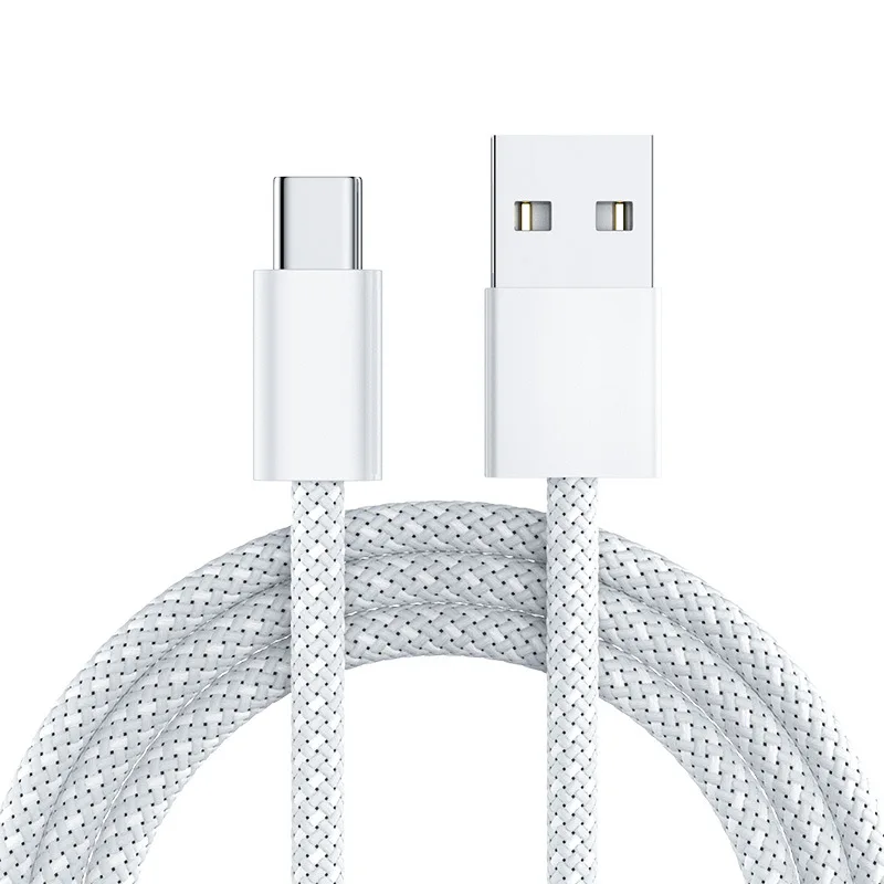 60WType-C Fast Charge cable Data cable Black/white/purple/Blue braided nylon wire mobile phone accessories for iPhone