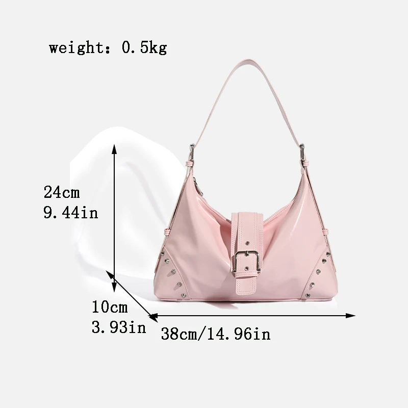 

Luxury Designer Women's Top Handheld Oxford Cloth Handbag High Quality Rivet Decorative One-shoulder Handbag and Purse