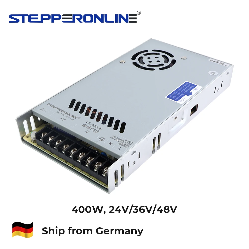 STEPPERONLINE Schaltnetzteil DC 24V 36V 48V 400W Transformator AC zu DC Adapter für LED-Streifen