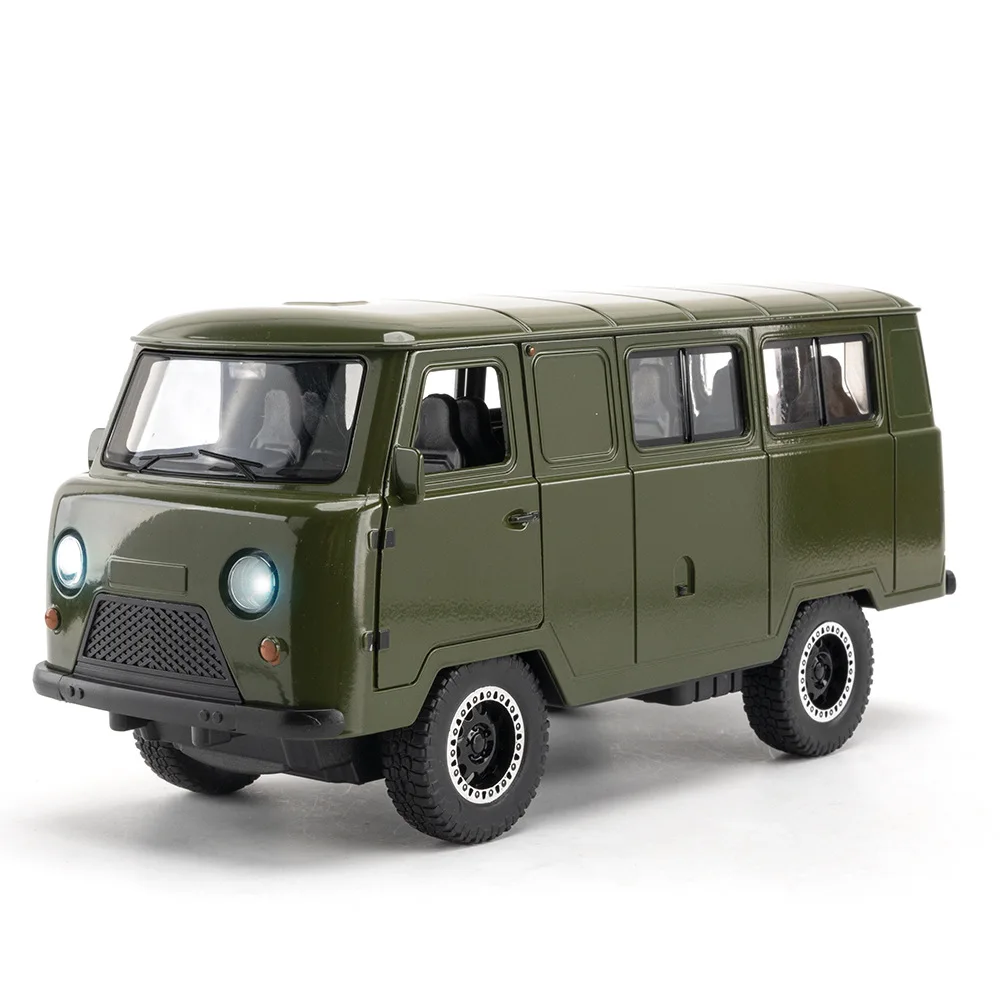 1:18 rosyjski Vaz van zabawkowy Model samochodu ze stopu odlew metalowy dźwięk i światło samochody zabawkowe dla dzieci pojazd G99