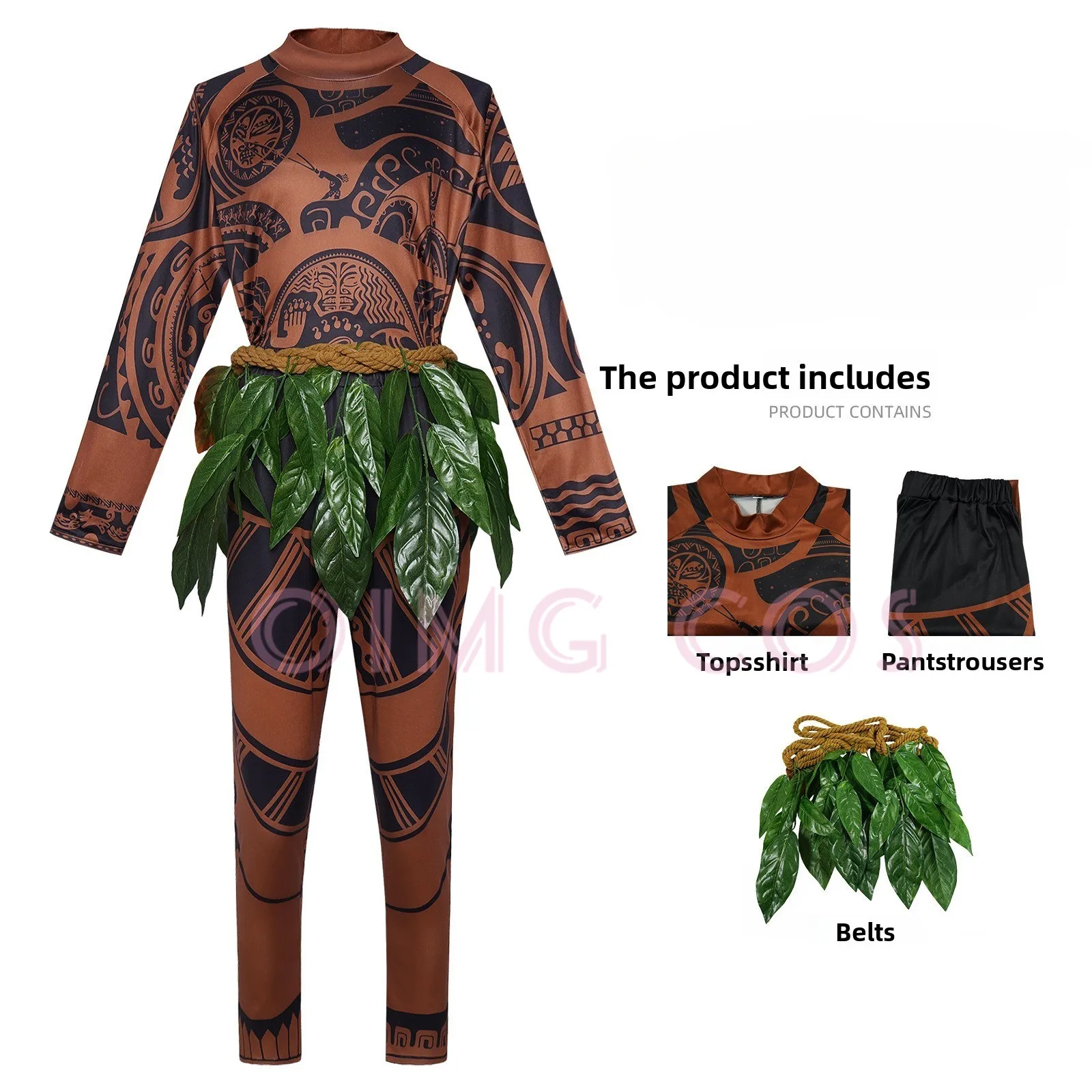 Maui Cosplay Costume Full Set Adult Halloween Carnival Cloak For Comic Con Cos Events view 4