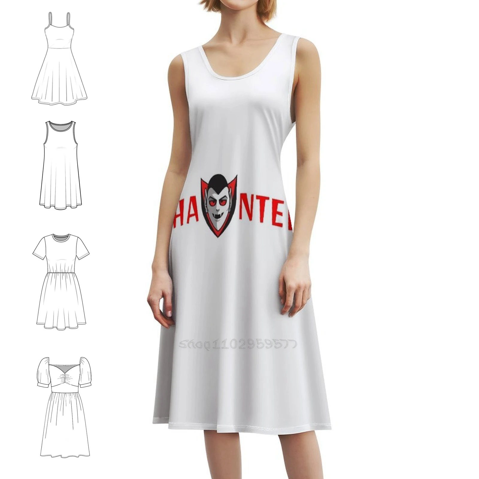 

Дракула с привидениями вампир корейский стиль повседневное платье для женщин простые повседневные офисные женские платья Хэллоуин страшный зомби вампир кошка