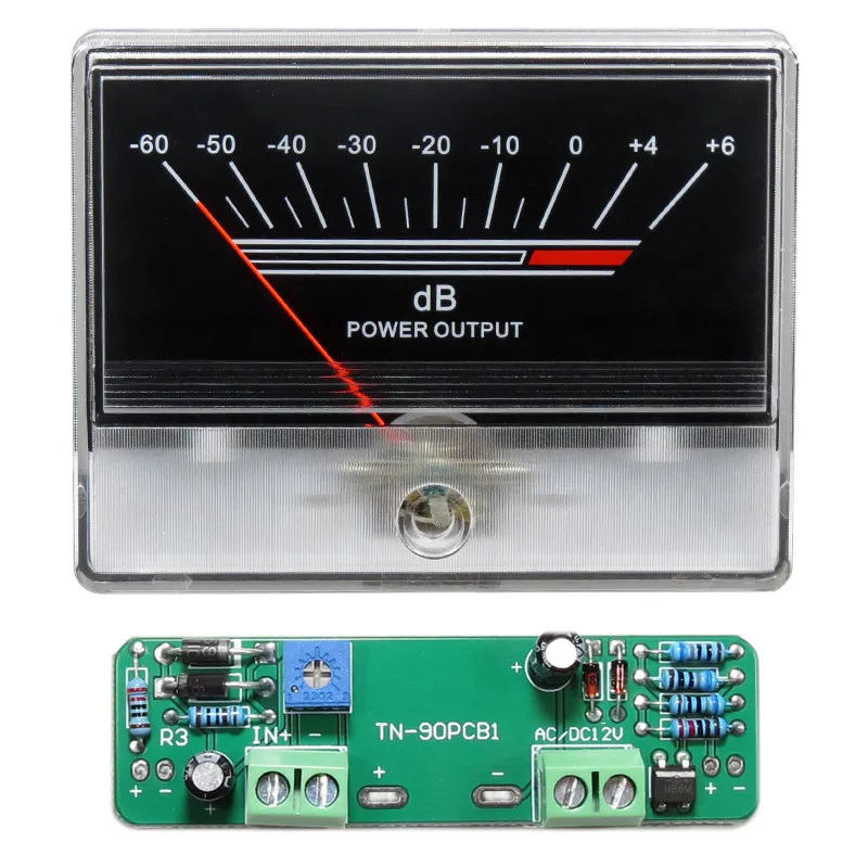 VU meter head power amplifier level meter rear stage tube machine  with backlight pointer power amplifier head with driver board
