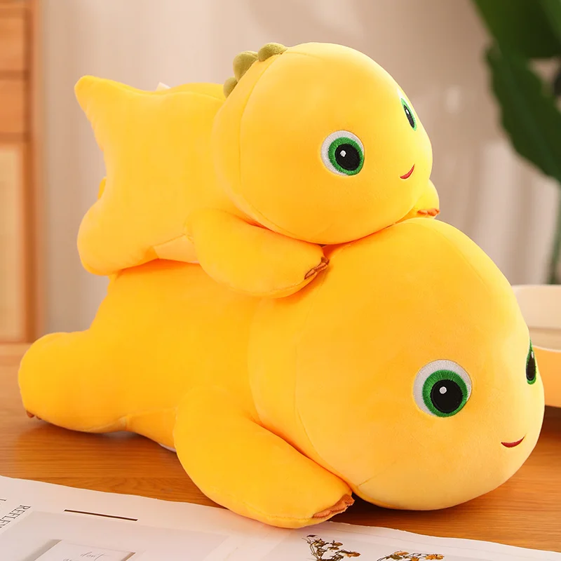 Soft Cute Nailong Milk Dragon Plush Toy Stuffed Cartoon Animals Smile Dinosaur Cuddly Plushie for Kids Boy Birthday Gift Xmas