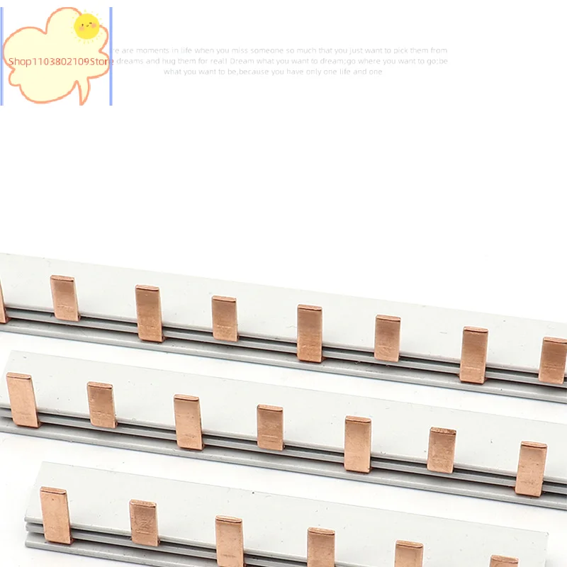 

[TL]1/2P Pin Type Busbar Copper Bar Terminal Block For MCB DZ47 Air Switch Connector 63A Circuit Breaker Connector