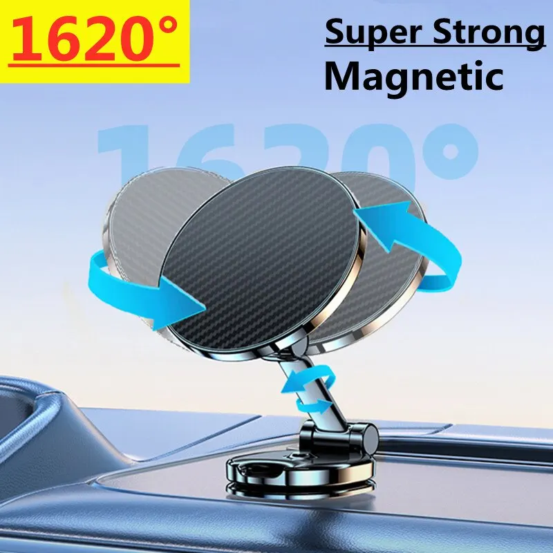 1620 Magnetic Car Phone Holder Mount Magnet Bracket Stand Smartphone GPS Foldable Phone Support in Car For iPhone Samsung Xiaomi