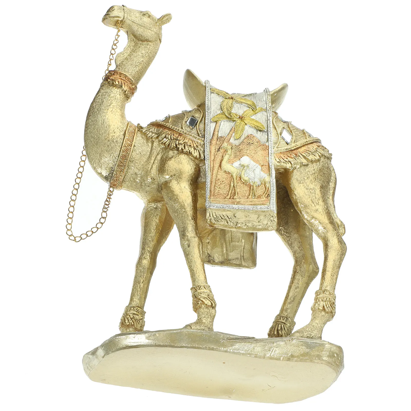 

1pc Modern Resin Camel Statue Middle East Style Decorative Home Room Tabletop Decoration Desktop Ornament Small Luxury Bathroom