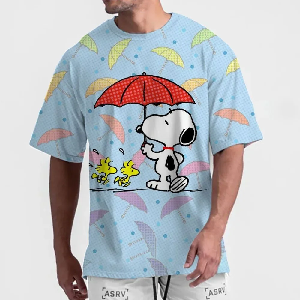 

Hot Selling Products Can Love Snoopy Men 3D Printed T-shirt Summer Fashion Casual Cartoon Harajuku Short-sleeved Street Top