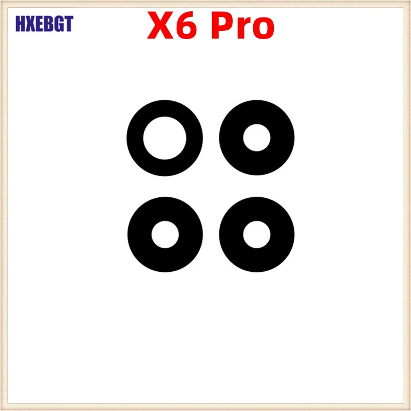 4 Pieces/Set For Xiaomi Poco X6 Pro 5G Back Camera Glass Lens Cover X6 Pro Main Camera Outer Glass Smartphone Repair Parts