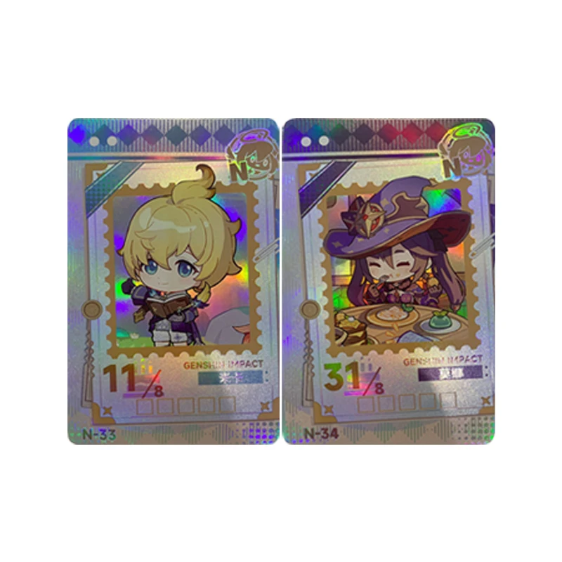 Anime Goddess Story Shikanoin Heizou Nahida Navia Caspar Ningguang Collectible Cards Christmas Birthday Gifts Children's Toys