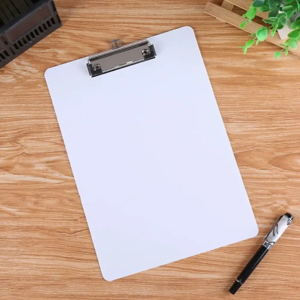 With Low Profile Gold Clip A4 Writing Clipboard Writing Sheet Pad Document Folder A4 Paper Organizer Writing Tablet Translucent