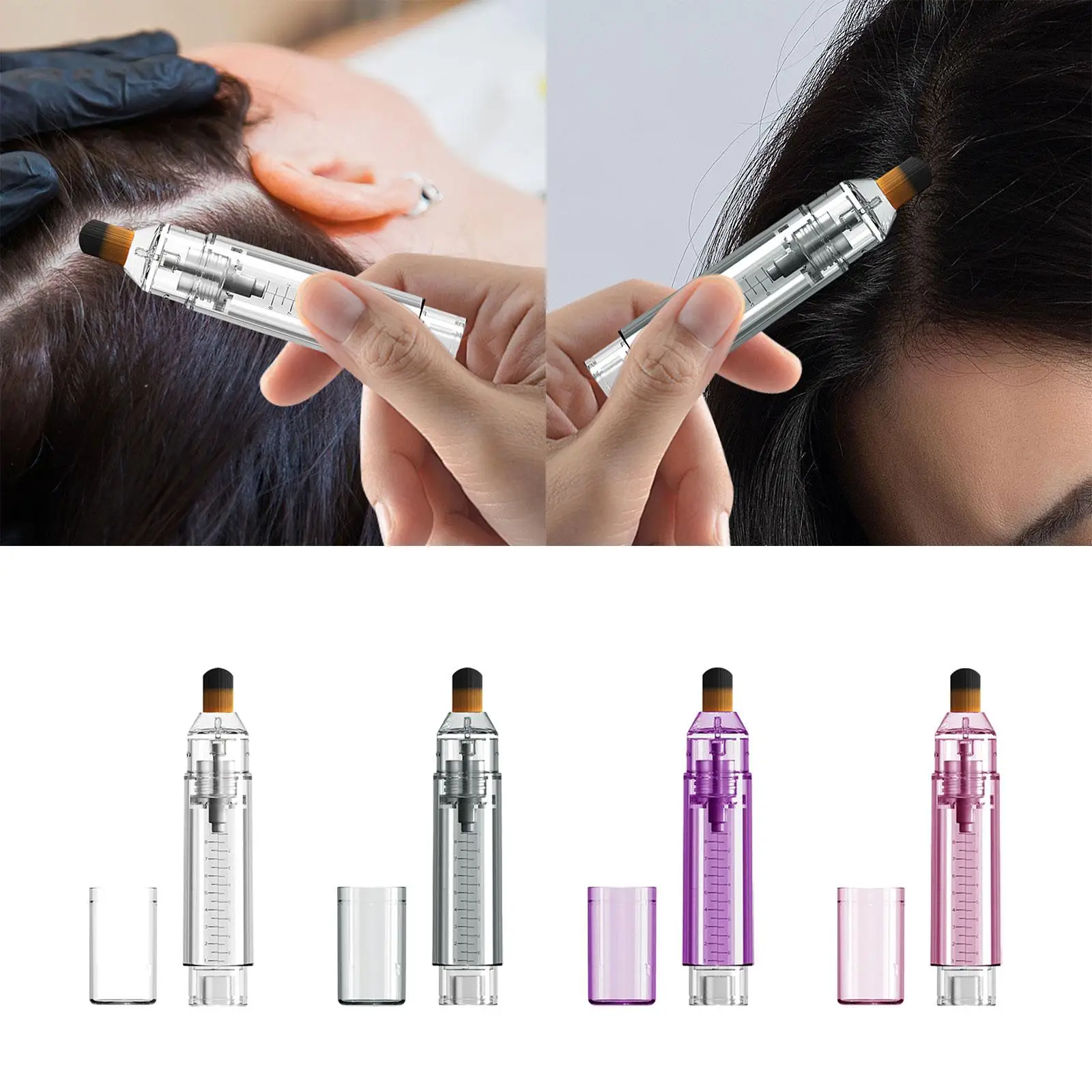 Scalp Applicator Essential Oil Liquid Guide Brush Head Fluid Brush Hair Oil