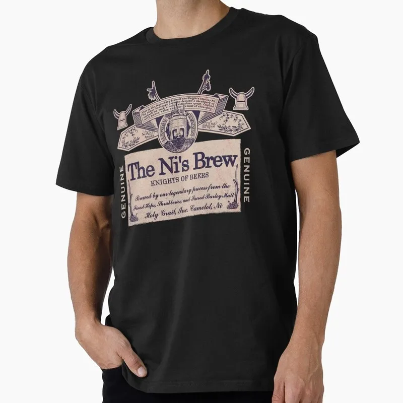The Ni's Brew Funny Monty Python Gift T-shirt Short Sleeve Tee British Comedy Graphic clothes US size Tops S-6XL