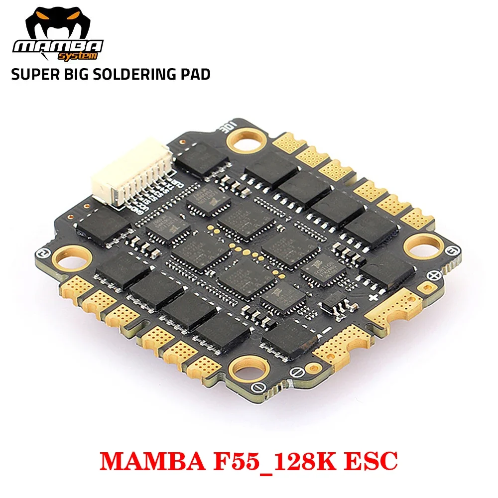 DIATONE MAMBA F55 / F65_128K AM32 4in1 ESC Dshot 300-600-1200 Installation 30.5x30.5mm / M3 4-6S for RC FPV Racing Drone