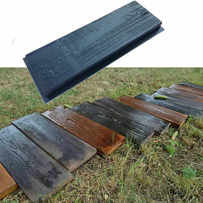 

Concrete MoldsConcrete MoldsWooden Boards Shape Concrete MouldDIY Plastic Molded Paving MoldGarden Stepping Stone Mold