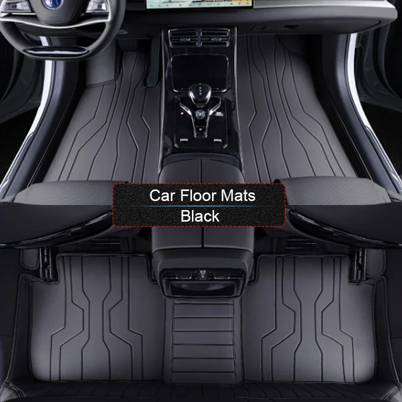 

For BYD HAN EV 2022-Present Custom Nappa Leather Car Foot Protect Mat Luxury Waterproof Floor Pad Interior Auto Accessory