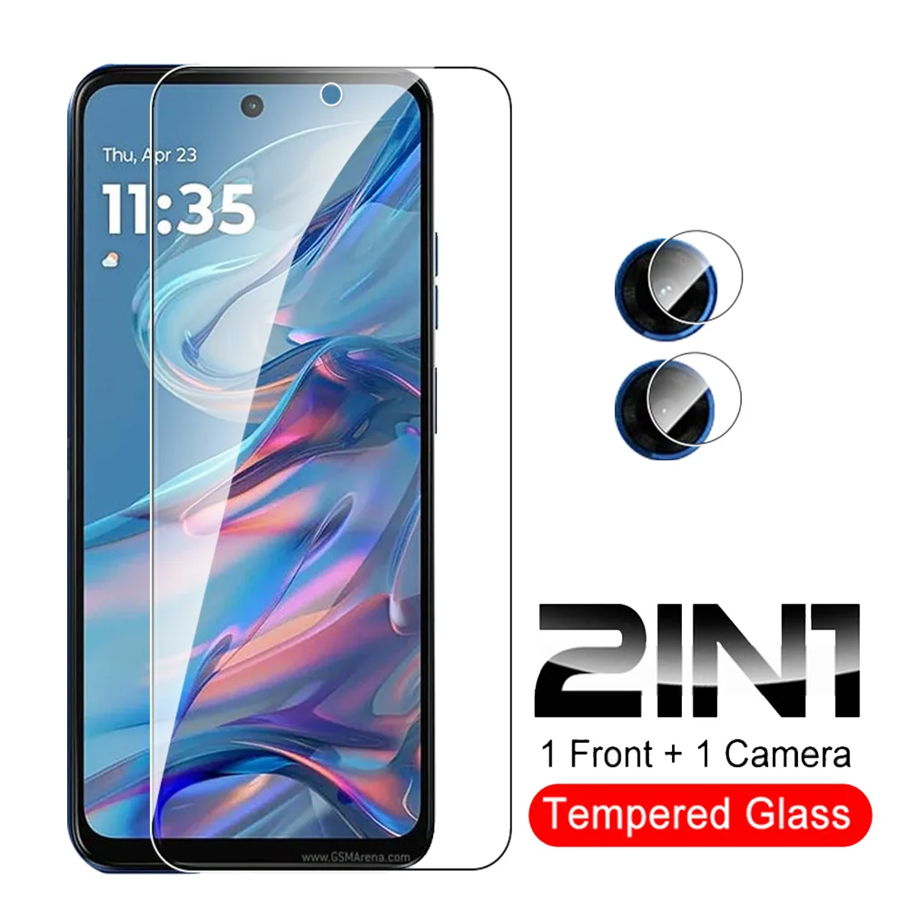 Camera Glass For Motorola Moto G45 5G 2IN1 Protective Glass Tempered Glass MotorolaG45 G 45 45G MotoG45 Screen Protector Films