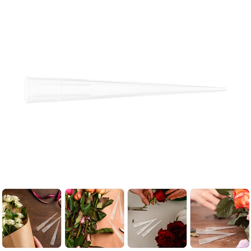 200 قطعة المثبت الطين البلاستيك الشفاف دعم الزهور لصناديق الزهور لتقوم بها بنفسك تشكيلة زهور أداة حامل مستقر