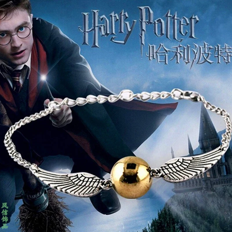 Harry Potter Bracelet Golden Snitch Bracelet Potters Multi Wings Snitchs Quidditch Ball Owl Hedwig Layer Handmade Bracelet Toys