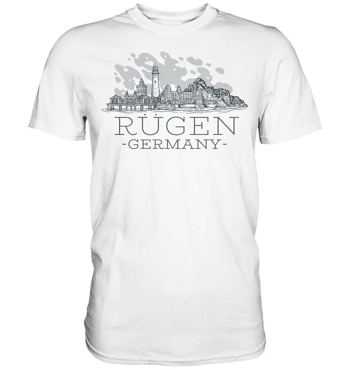 T Shirt Motif Rügen Skyline Premium