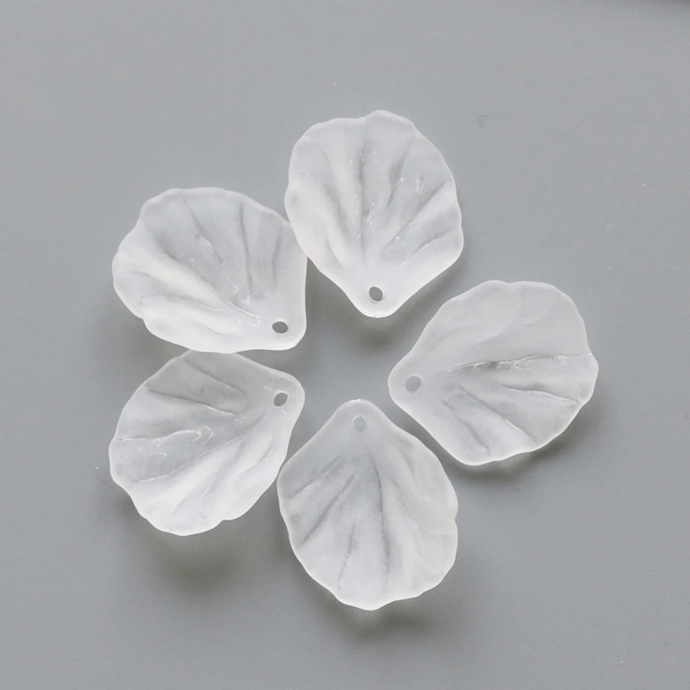 100 Pcs Shell Beads Bracelet Making Flower Petal Charm DIY Charms Pearl Earrings Crafts For Jewelry Blade Bracelets