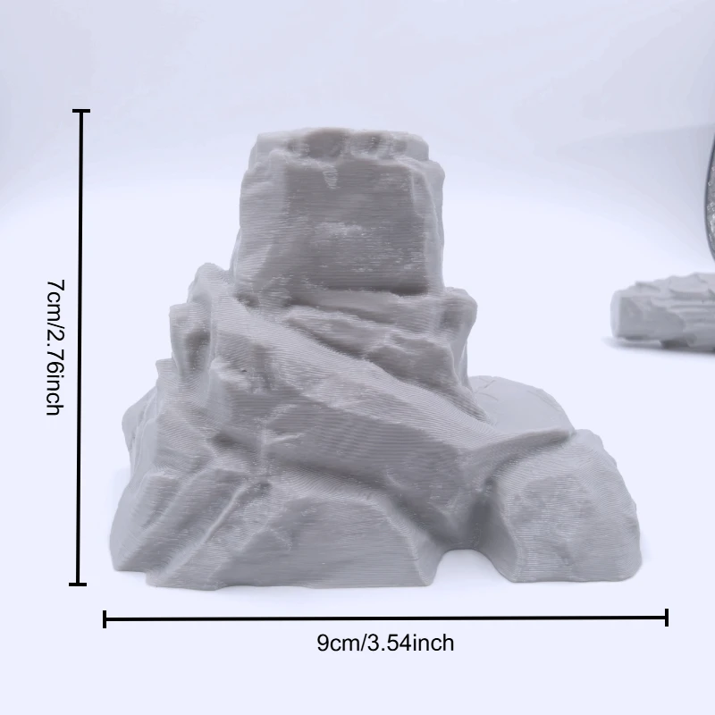 مجموعة من 7 قطع من التضاريس المصغرة للعبة دانجنز آند دراجونز، صخور بلاستيكية، لألعاب الدور واللعب التخيلي، للأعمار 14 عامًا فما فوق