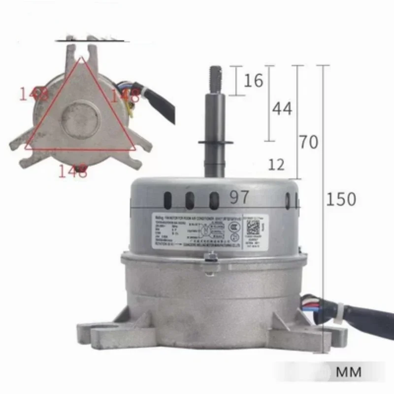 Ceiling air conditioning internal fan motor for Midea YDK35-6F YDK42-6E YDK55-6 YDK50-6G replacement motor