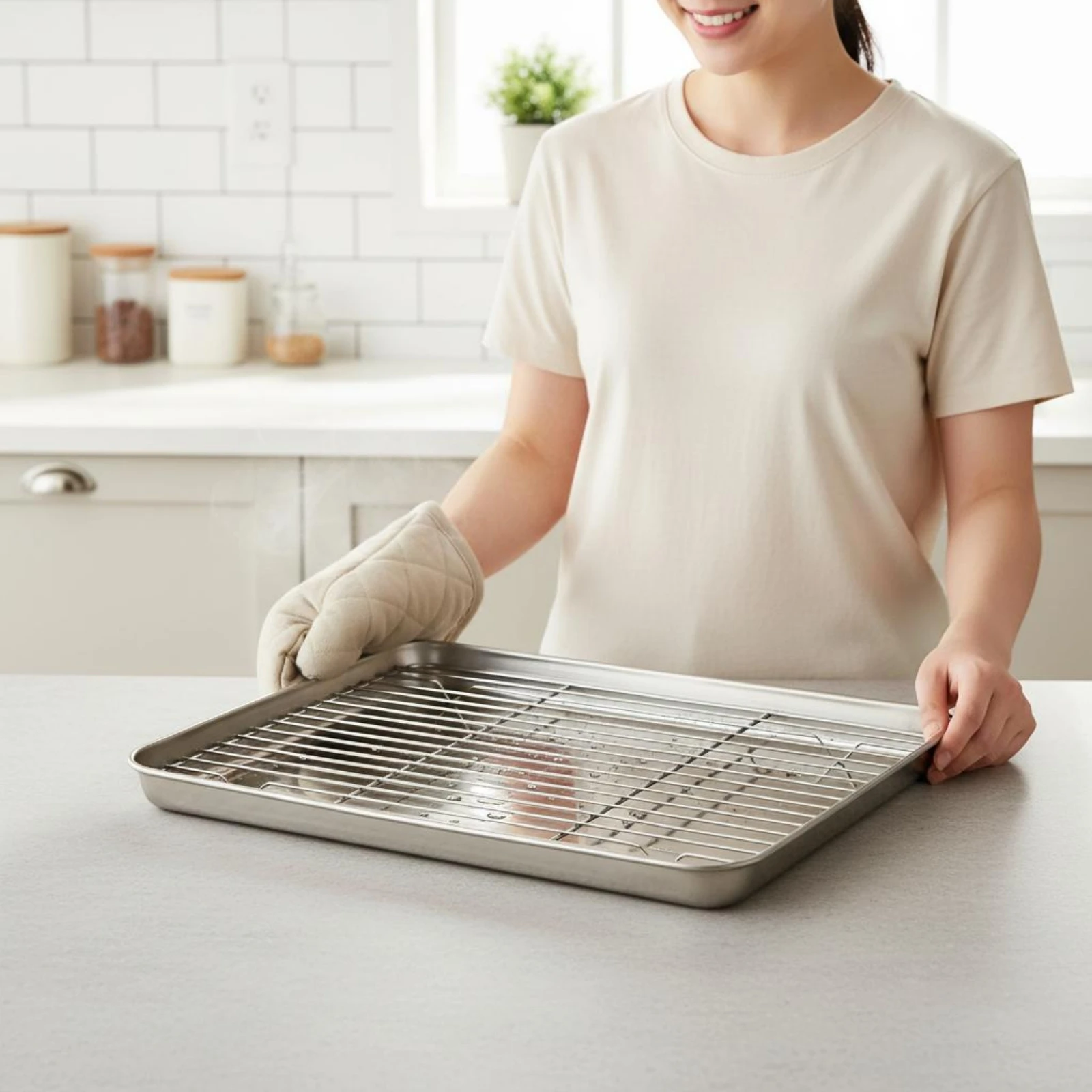 Drain Rack Tray Draining Drain Tray Set Kitchenware Easy to Clean Long-Lasting