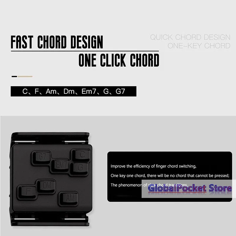 Ukulele Chord Presser Trainer For Beginners Ukulele Aid Easy Press Kit Chord Assisted Learning Tool Ukulele Attachment Eliminate